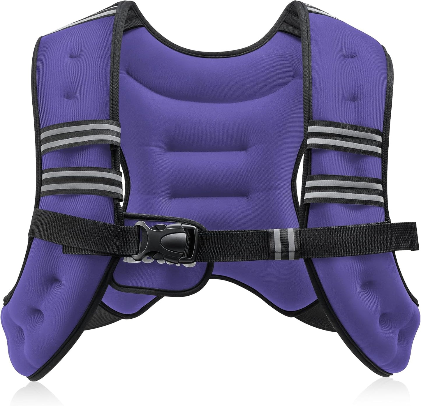 ZELUS Weighted Vest, 6lb/8lb/12lb/16lb/20lb/25lb/30lb Weight Vest with Reflective Stripe for Workout, Strength Training, Running, Fitness, Muscle Building, Weight Loss, Weightlifting